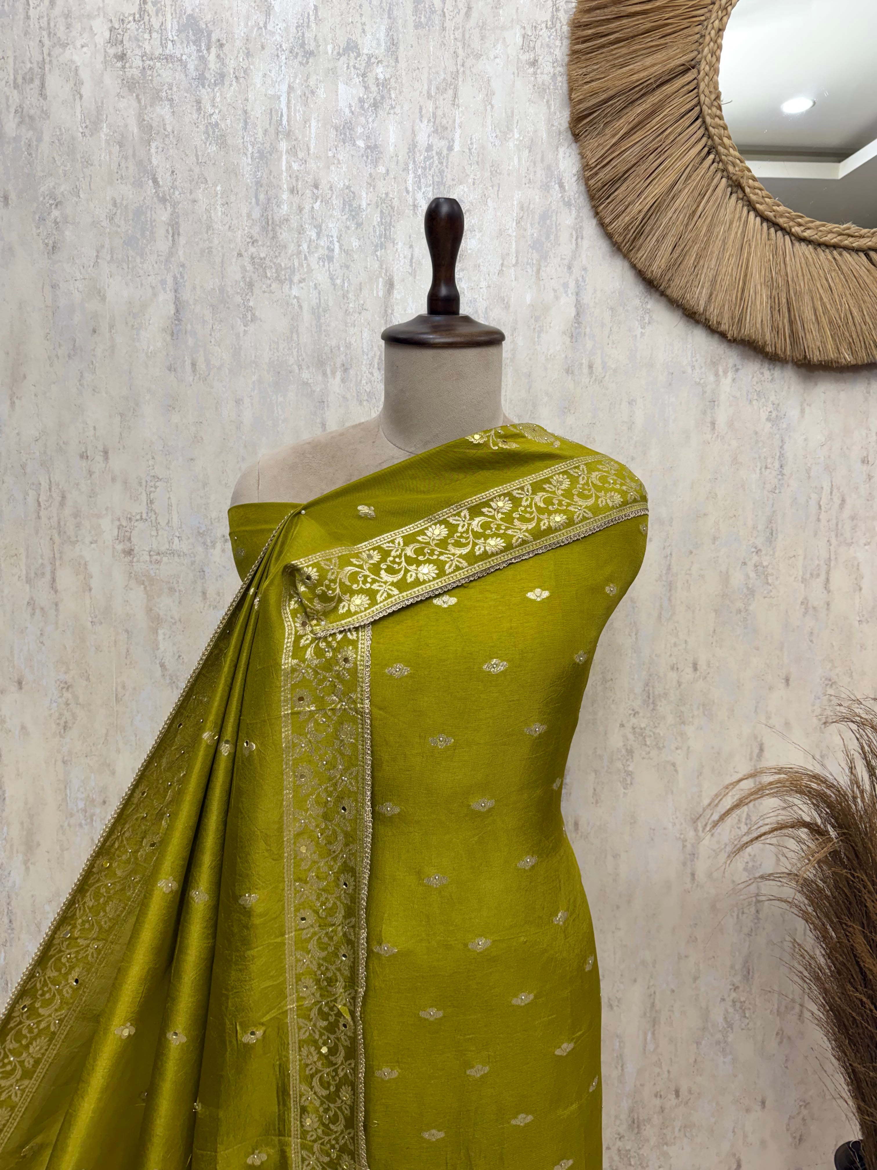 Sophistication Of Dola Silk  Unstitched Suits