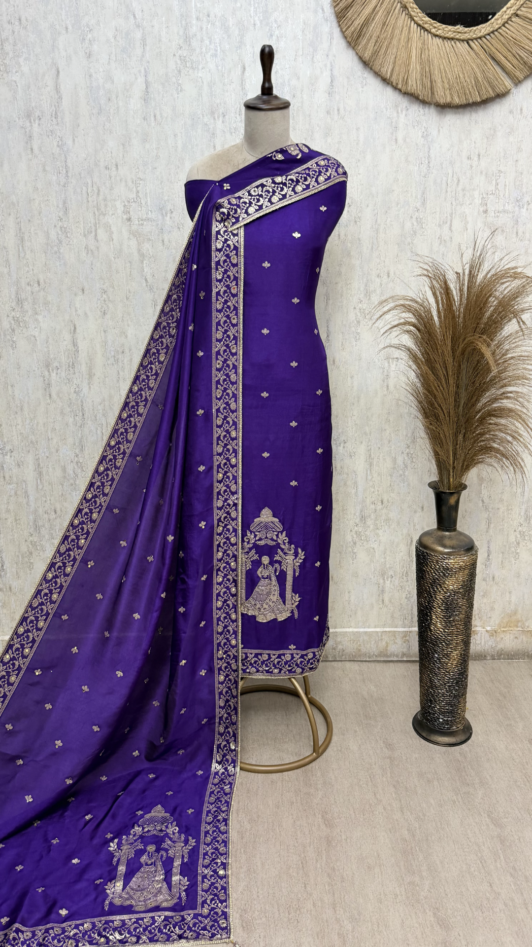 Sophistication Of Dola Silk  Unstitched Suits