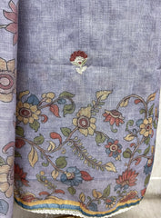 Floral Embroidered Linen Unstitched Suit