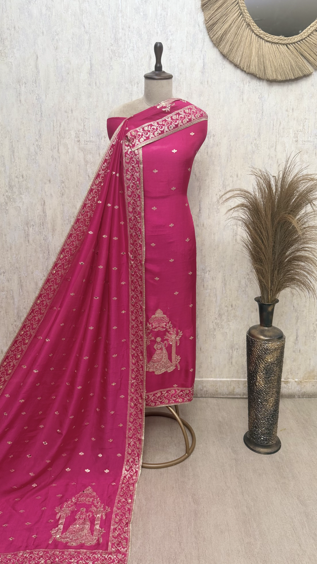 Sophistication Of Dola Silk  Unstitched Suits