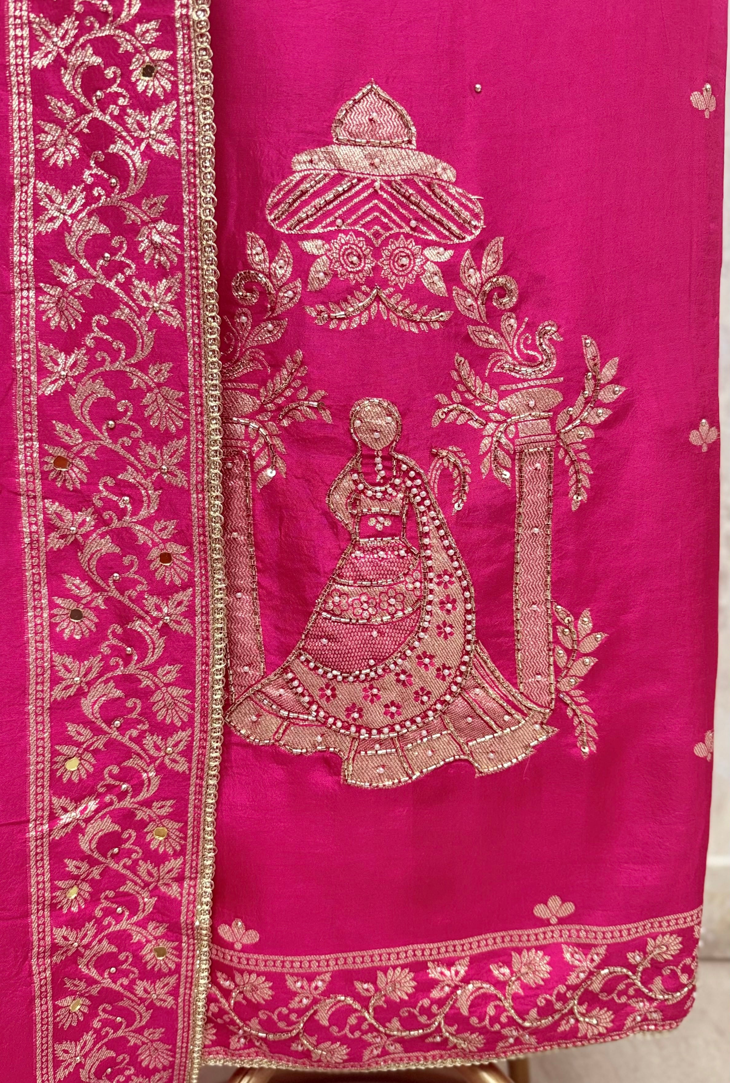 Sophistication Of Dola Silk  Unstitched Suits