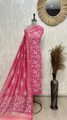 Mint Printed Cotton Unstitched suit