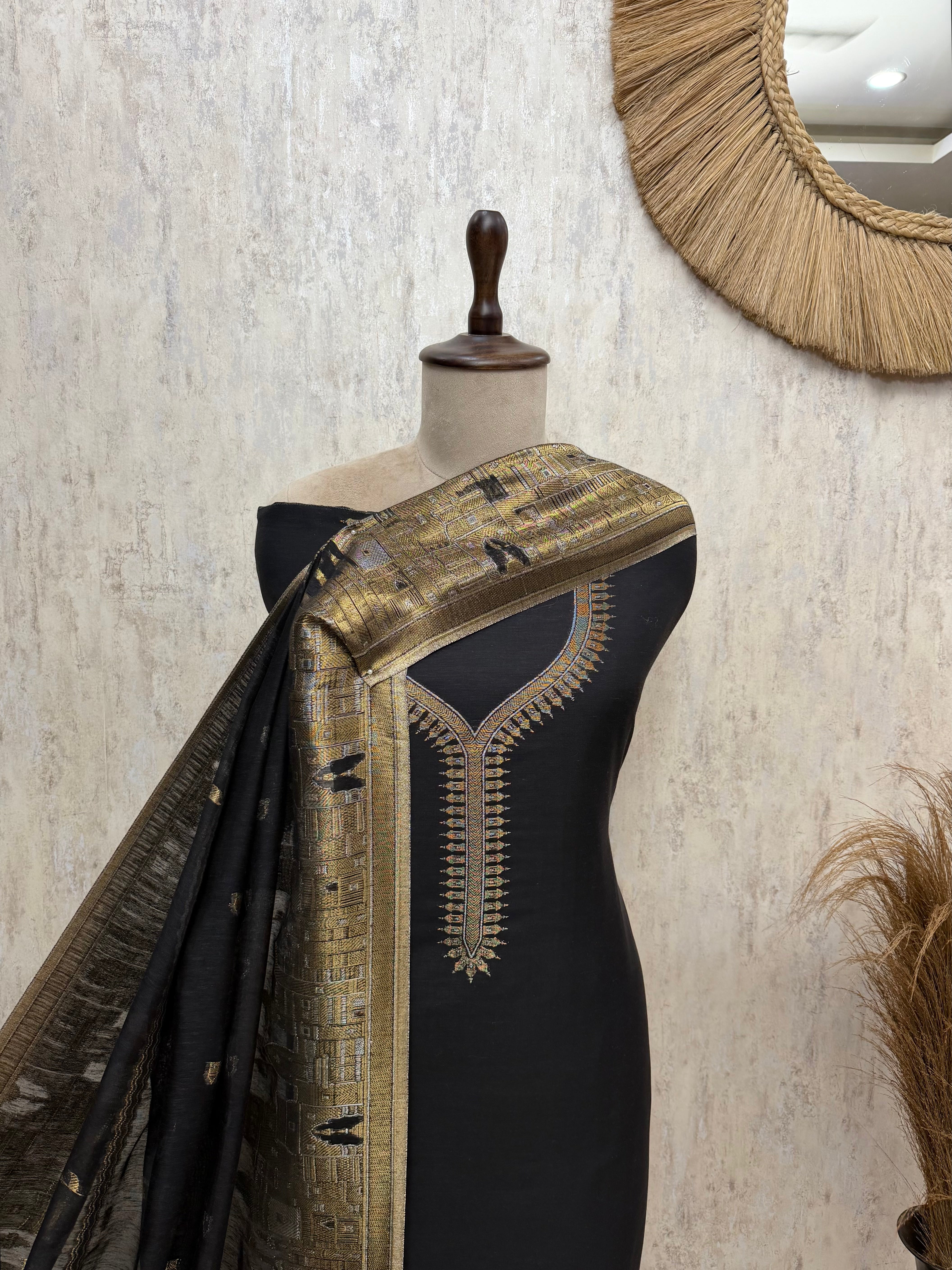 Premium Fine Cotton silk Unstitched Suits
