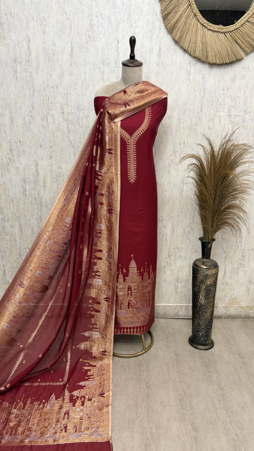 Premium Fine Cotton silk Unstitched Suits