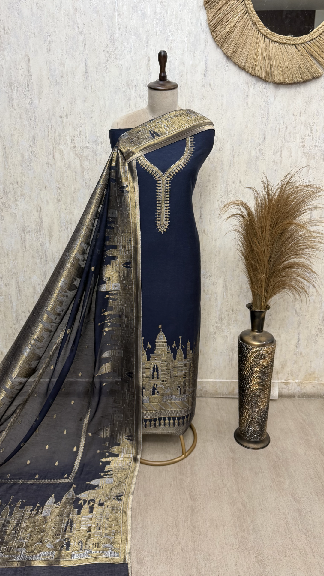 Premium Fine Cotton silk Unstitched Suits