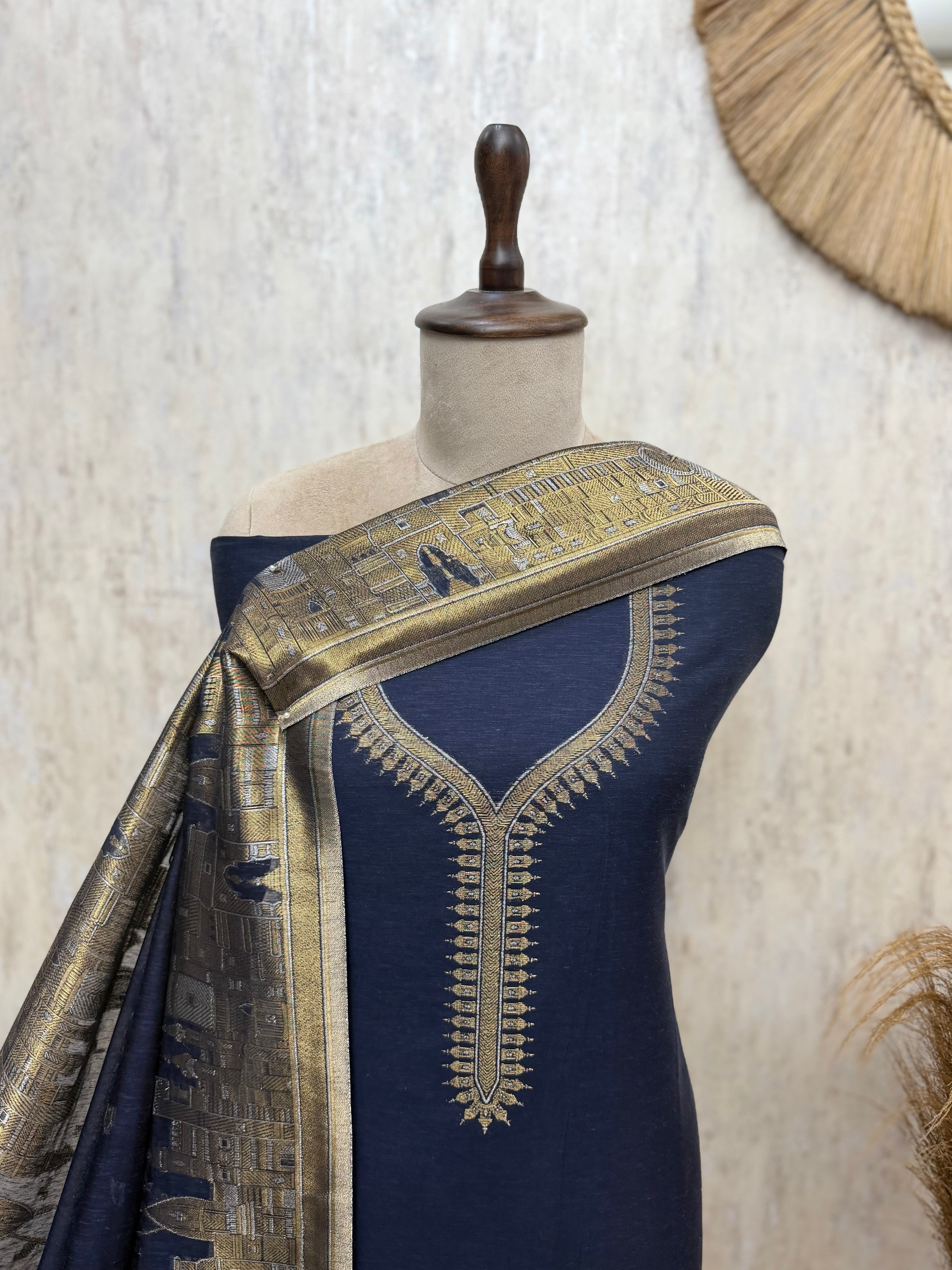 Premium Fine Cotton silk Unstitched Suits