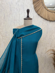 Luxurious Twill Organza Unstitched Suits