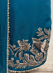 Luxurious Twill Organza Unstitched Suits