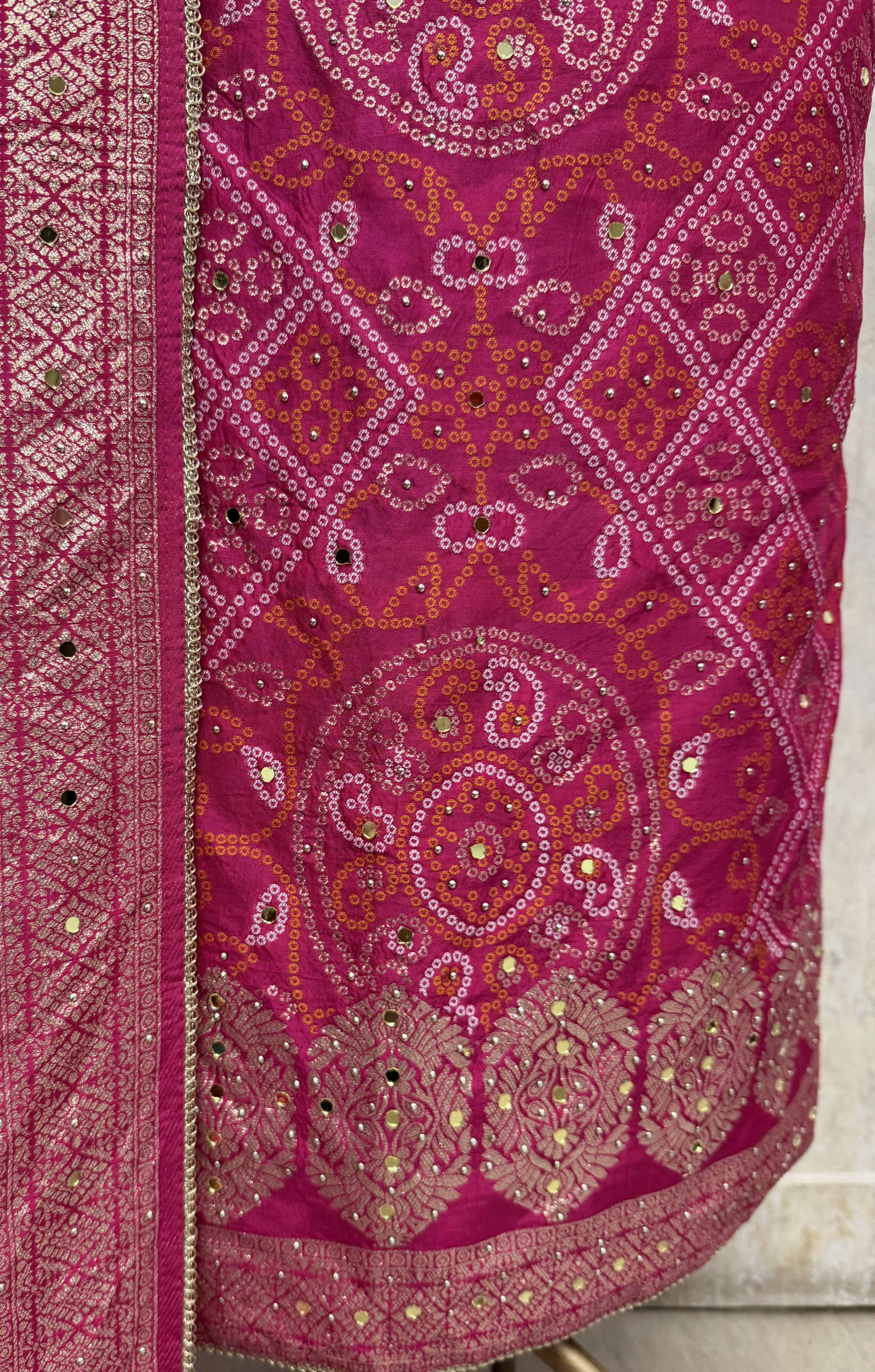 Ethereal Elegance Woven in Dola silk Unstitched Suits