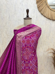 Ethereal Elegance Woven in Dola silk Unstitched Suits