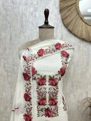 Elegance Mul chanderi Unstitched suit