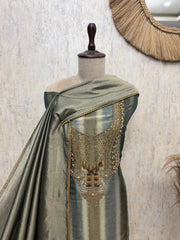 Dazzling Glass Tissue Unstitched Suits