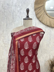 Indigo Paisley Grace Maheshwari Unstitched suit