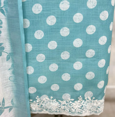Polka Grace Ensemble Linen Unstitched suit