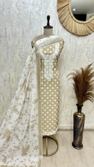 Polka Grace Ensemble Linen Unstitched suit
