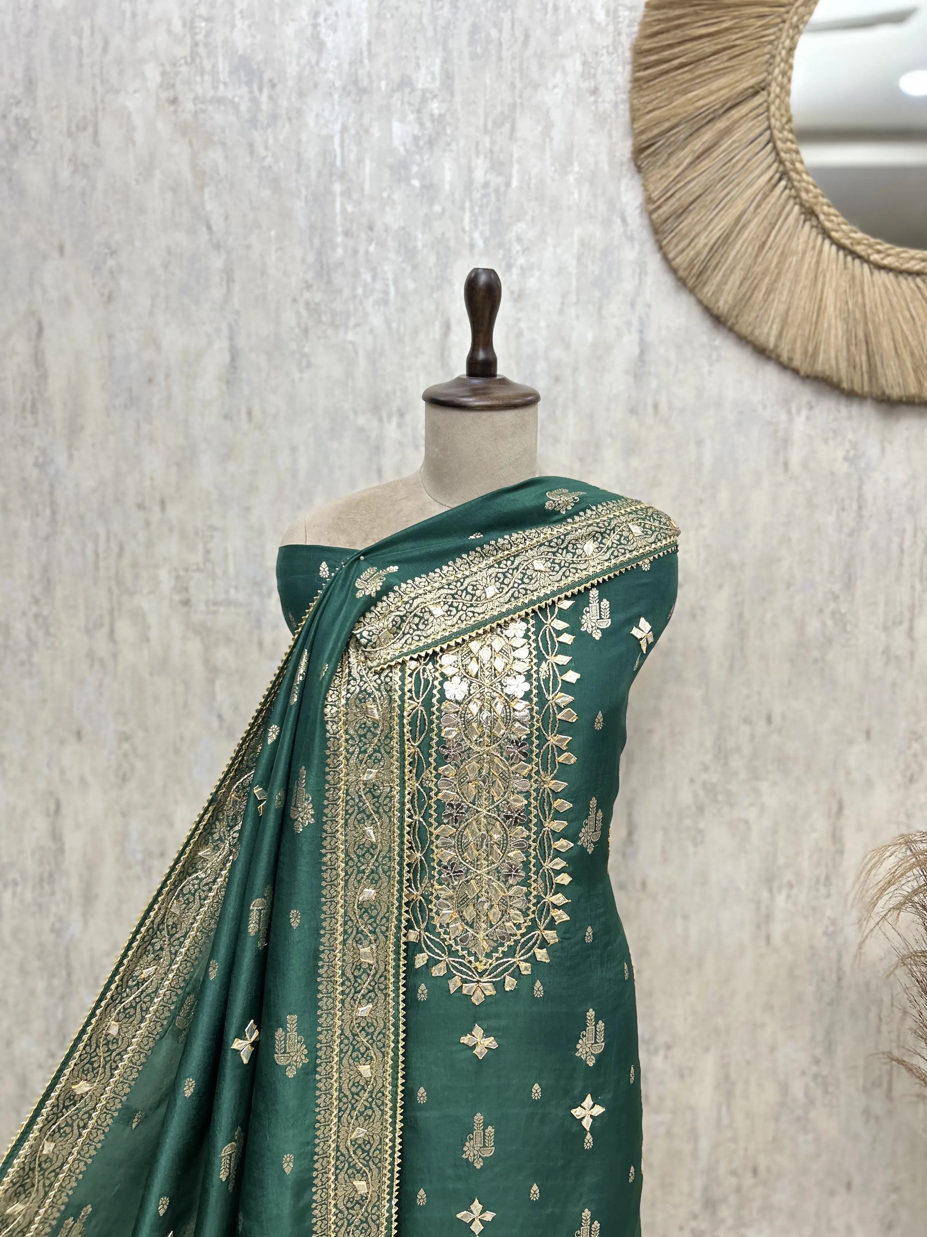 Timeless Elegance Of Dola Silk  Unstitched Suits