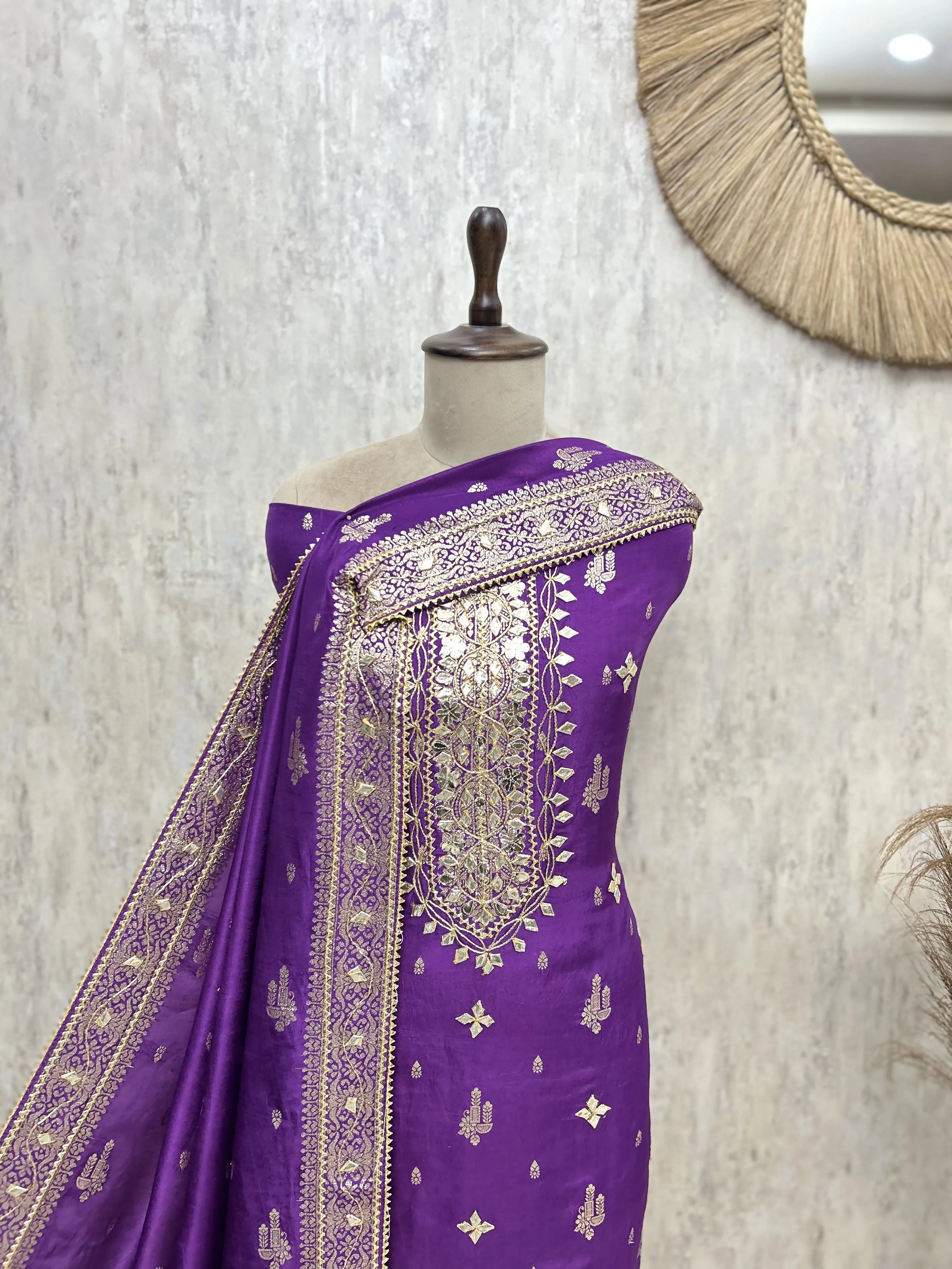 Timeless Elegance Of Dola Silk  Unstitched Suits