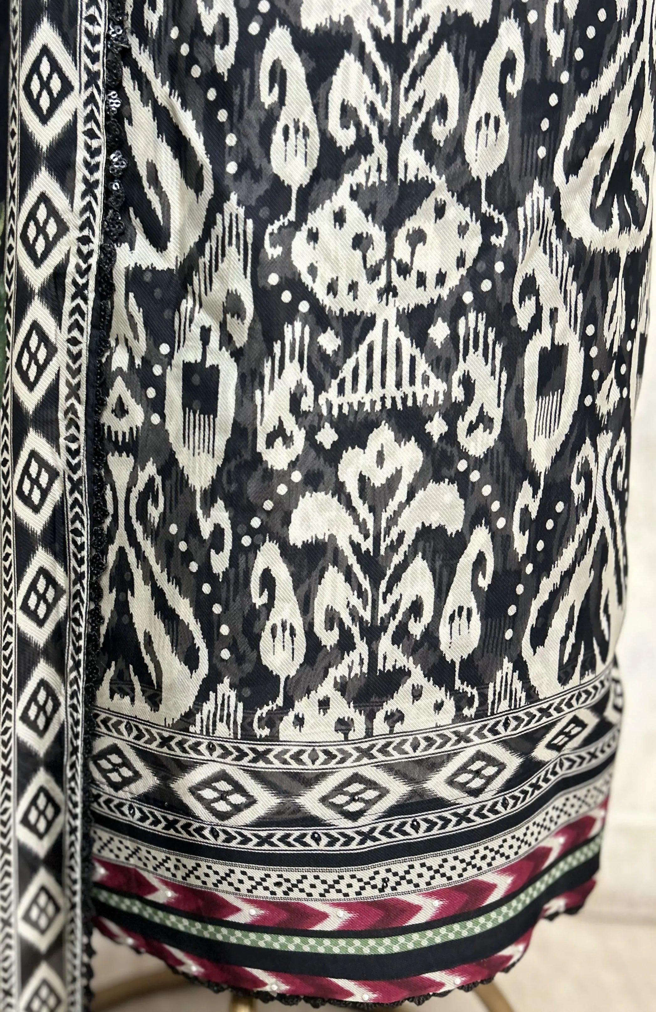 Luminous Twill Organza Unstitched Suits