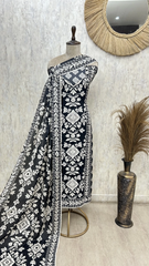 Ethereal Muslin Elegance Unstitched suit