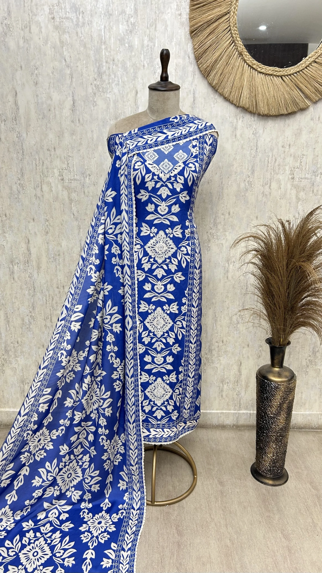 Ethereal Muslin Elegance Unstitched suit