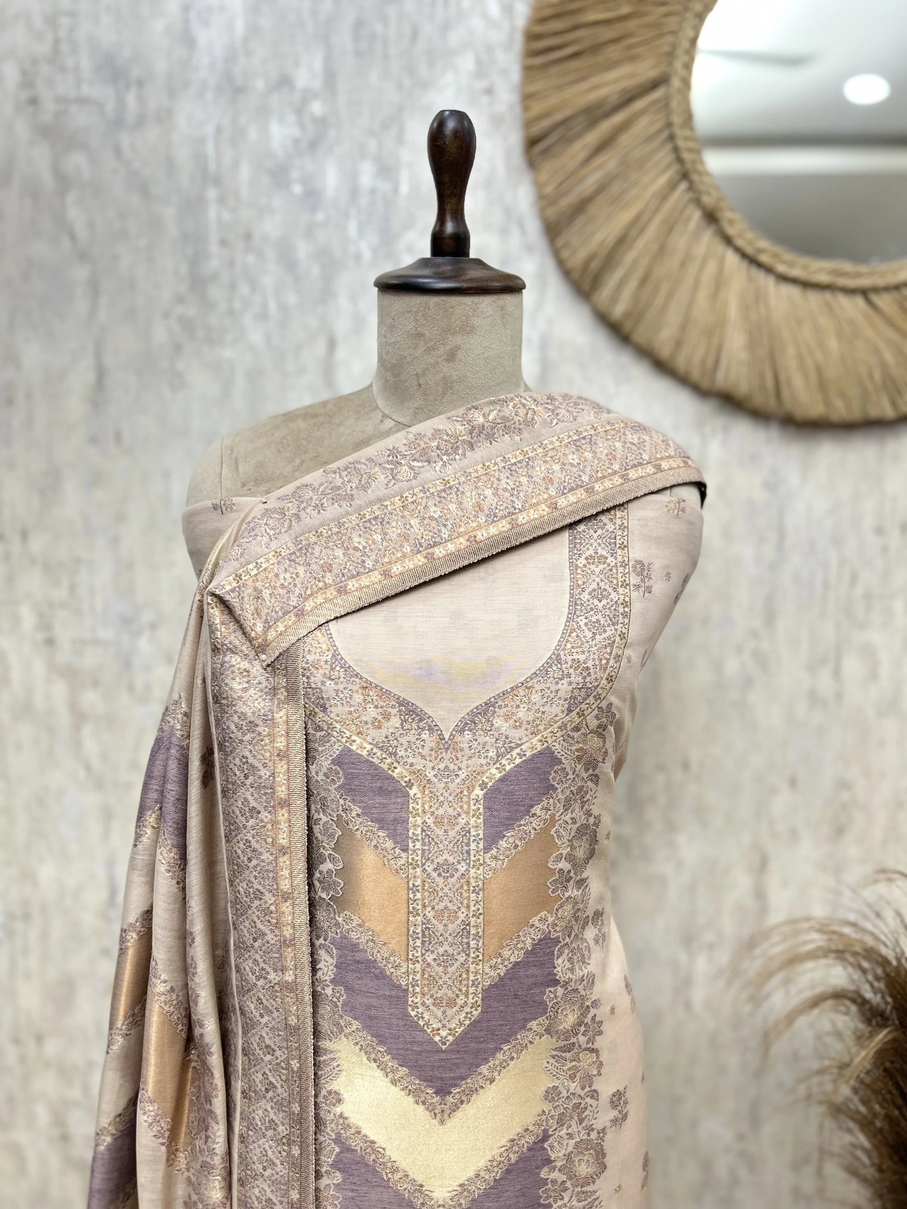 Primium Midnight Cotton silk Unstitched suit