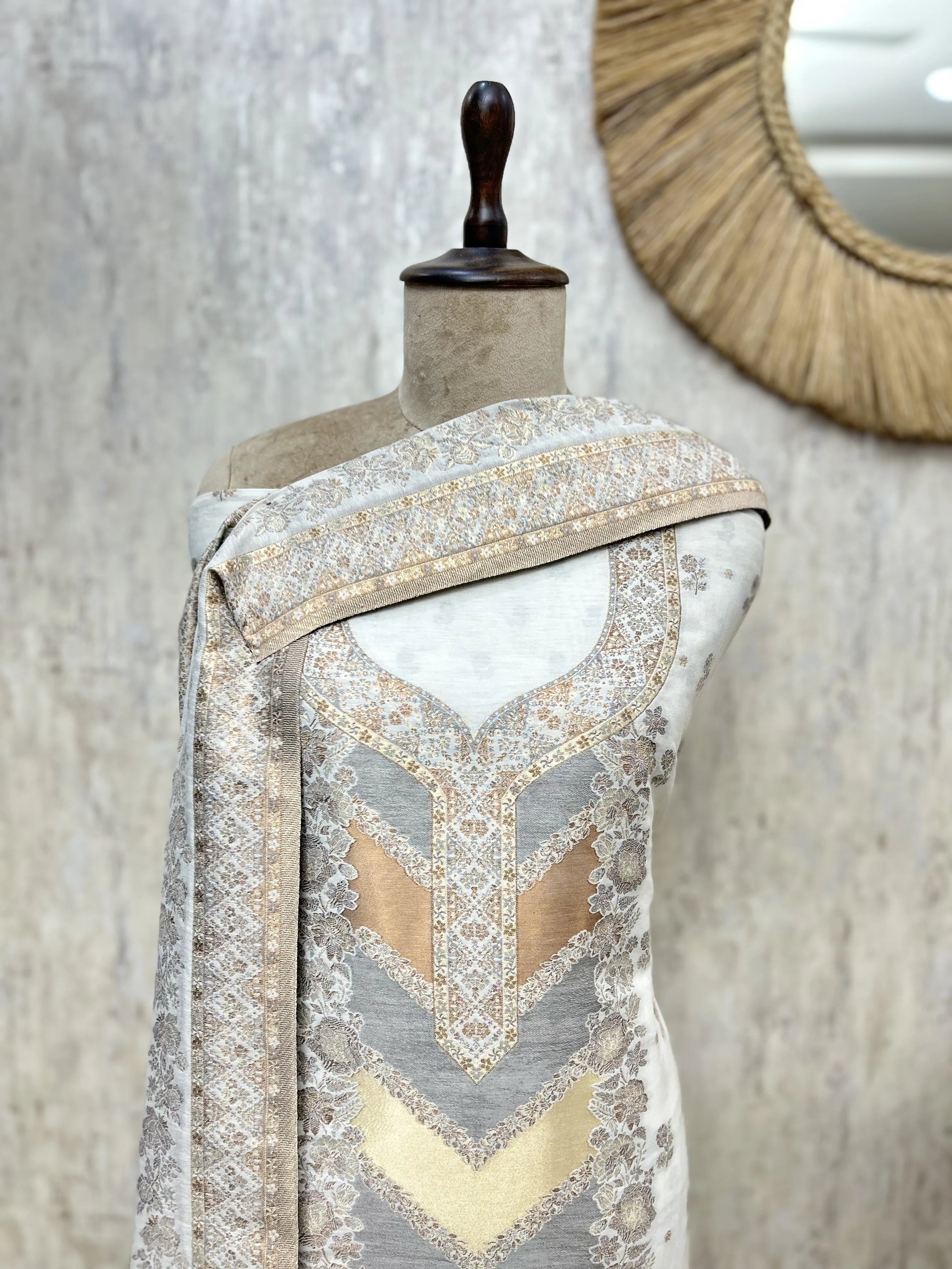 Primium Midnight Cotton silk Unstitched suit