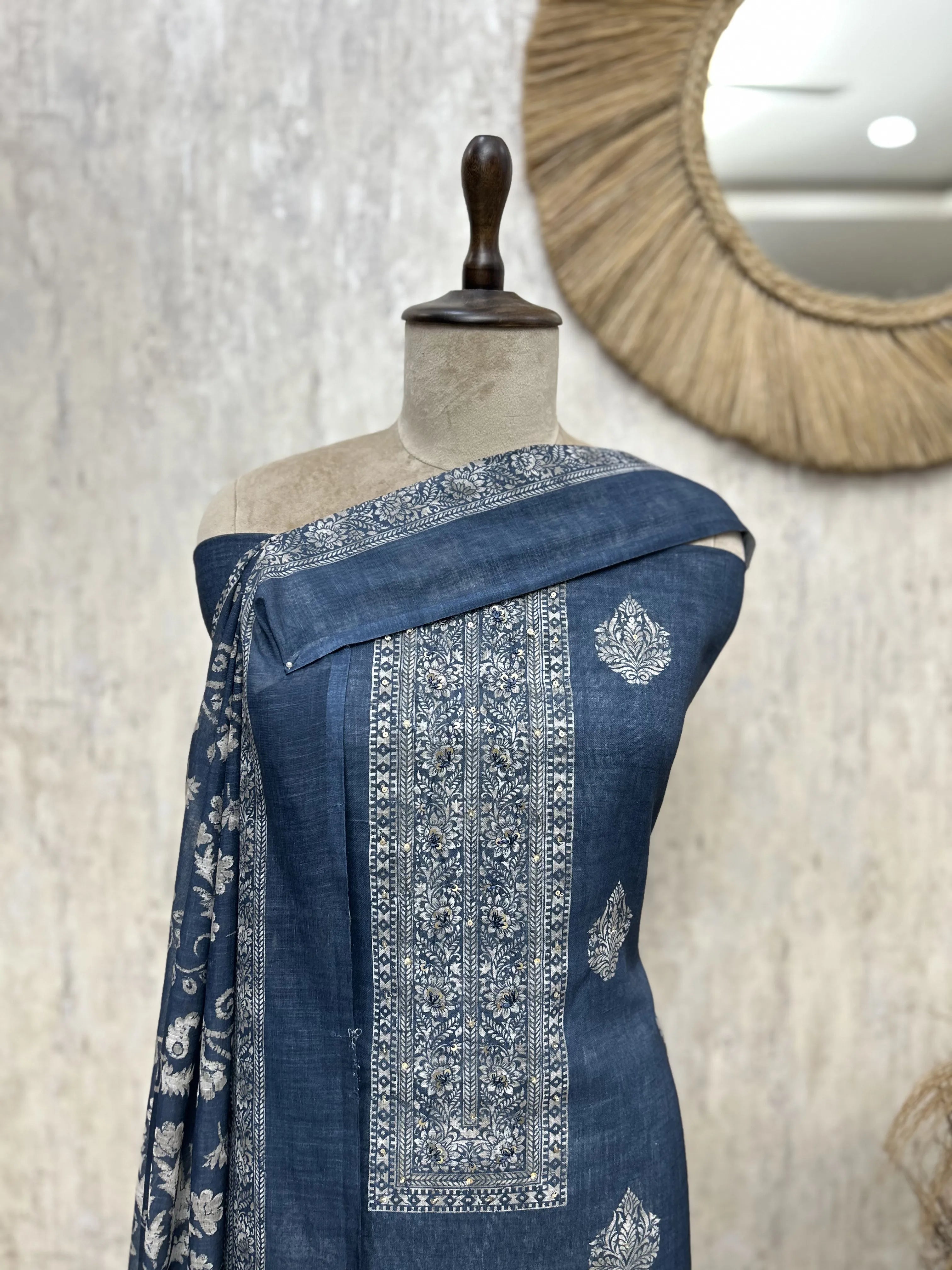 Summer Fabric Linen Unstitched suit