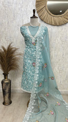 Cross Stitch Kota Unstitched Suit Set