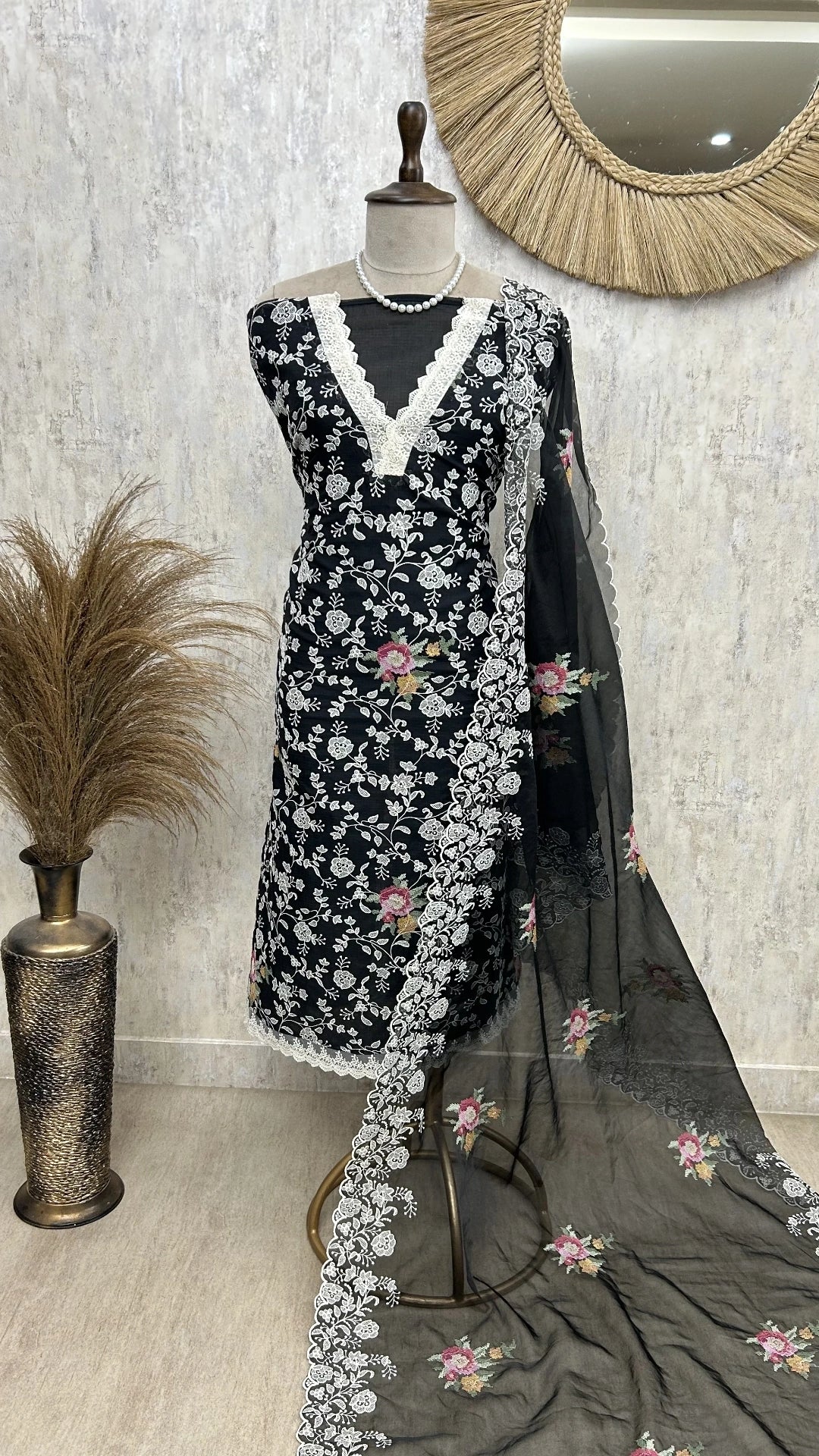 Cross Stitch Kota Unstitched Suit Set