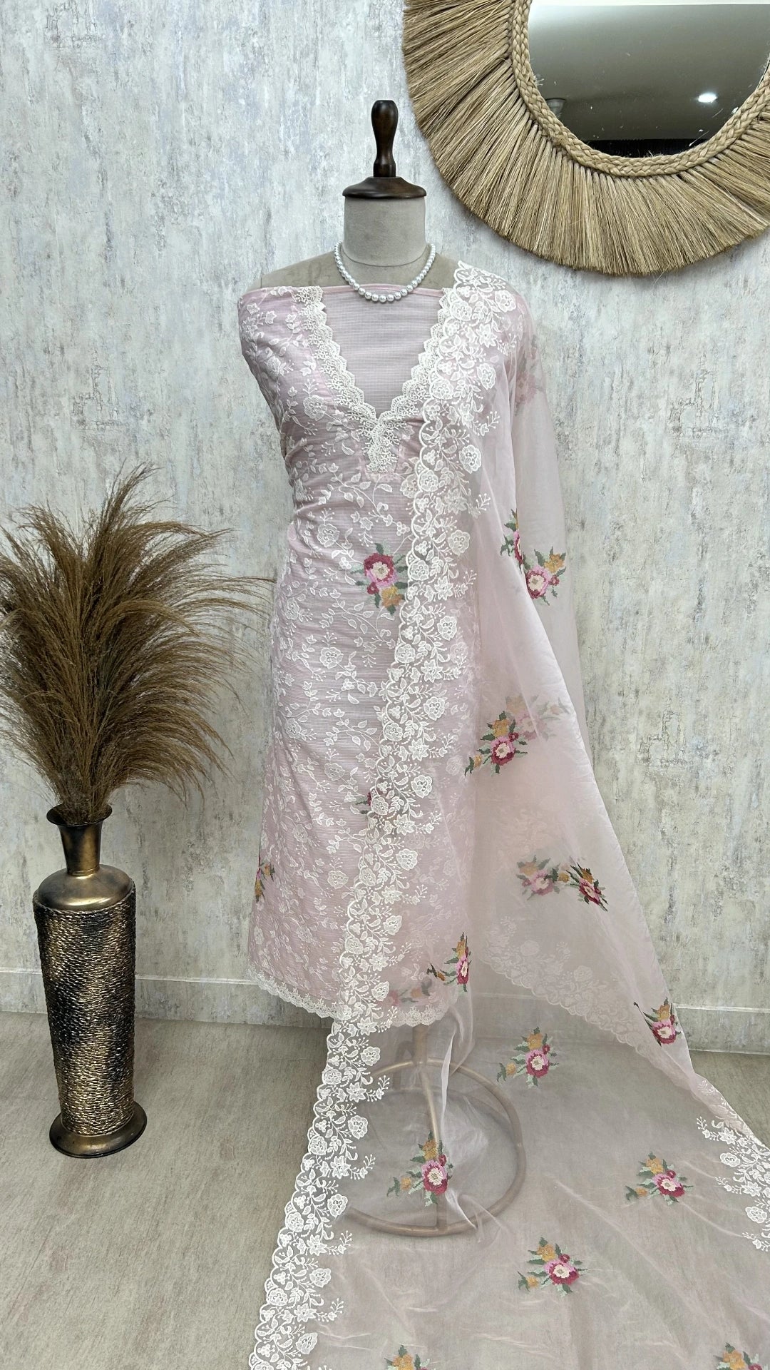 Cross Stitch Kota Unstitched Suit Set