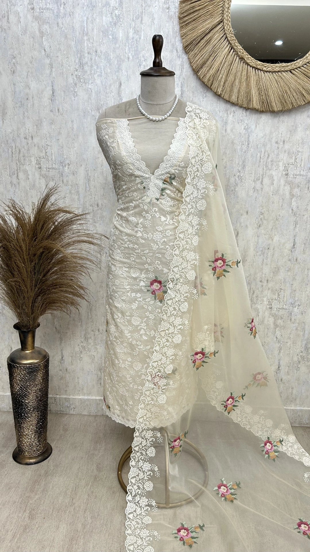 Cross Stitch Kota Unstitched Suit Set