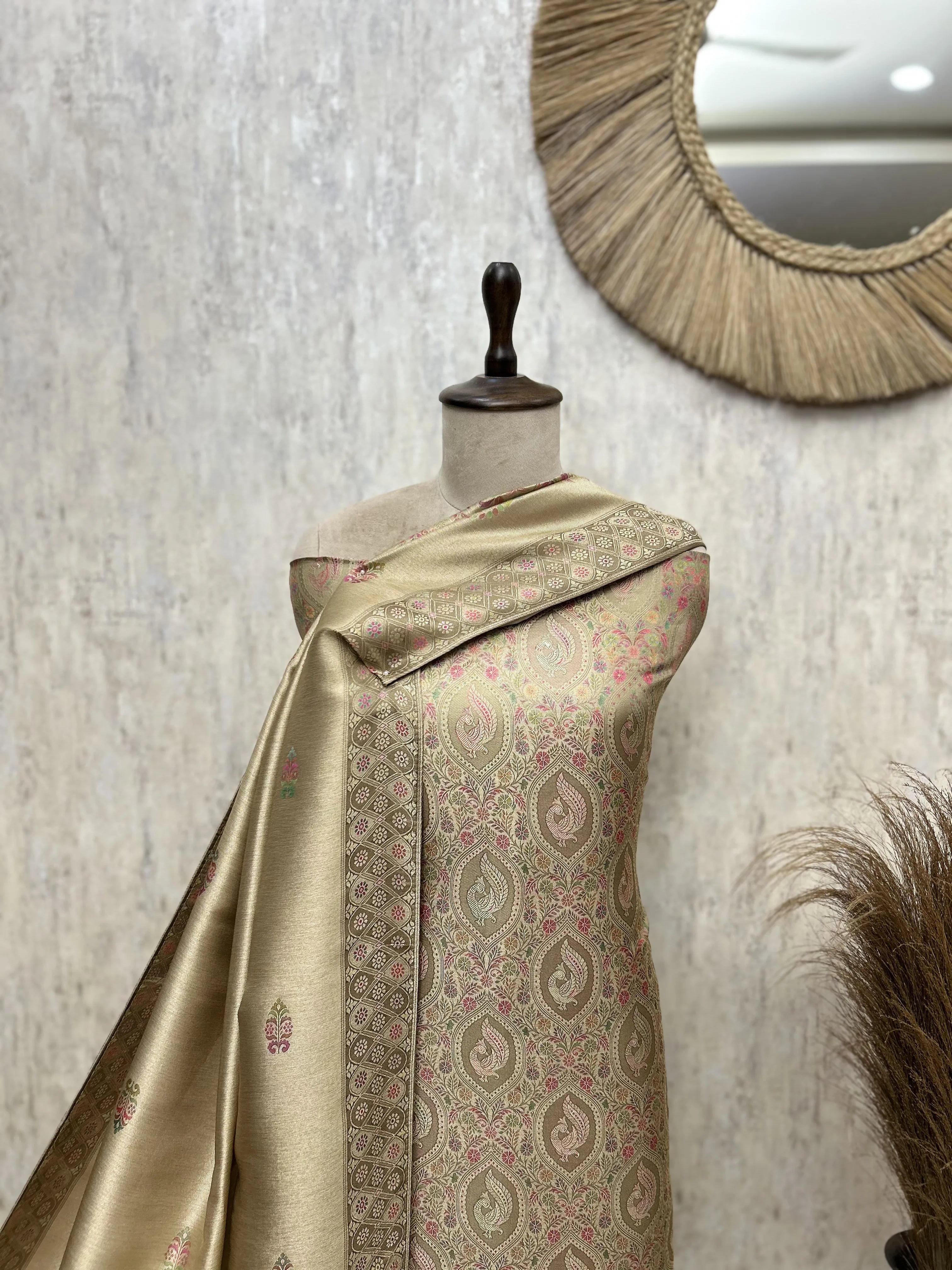 Noorika Brocade Silk Unstitched Suit