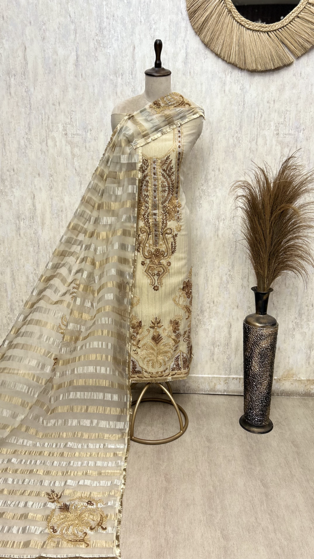 Crush Tissue Elegance  Unstitched Suits