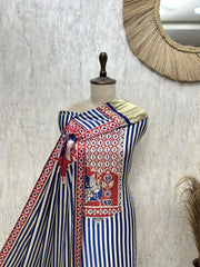 Splendid Heritage Gajji Silk Patterned Unstitched Suit