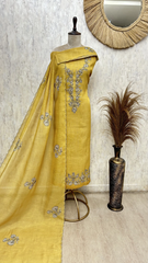 Traditional Tissue linen Unstitched suit