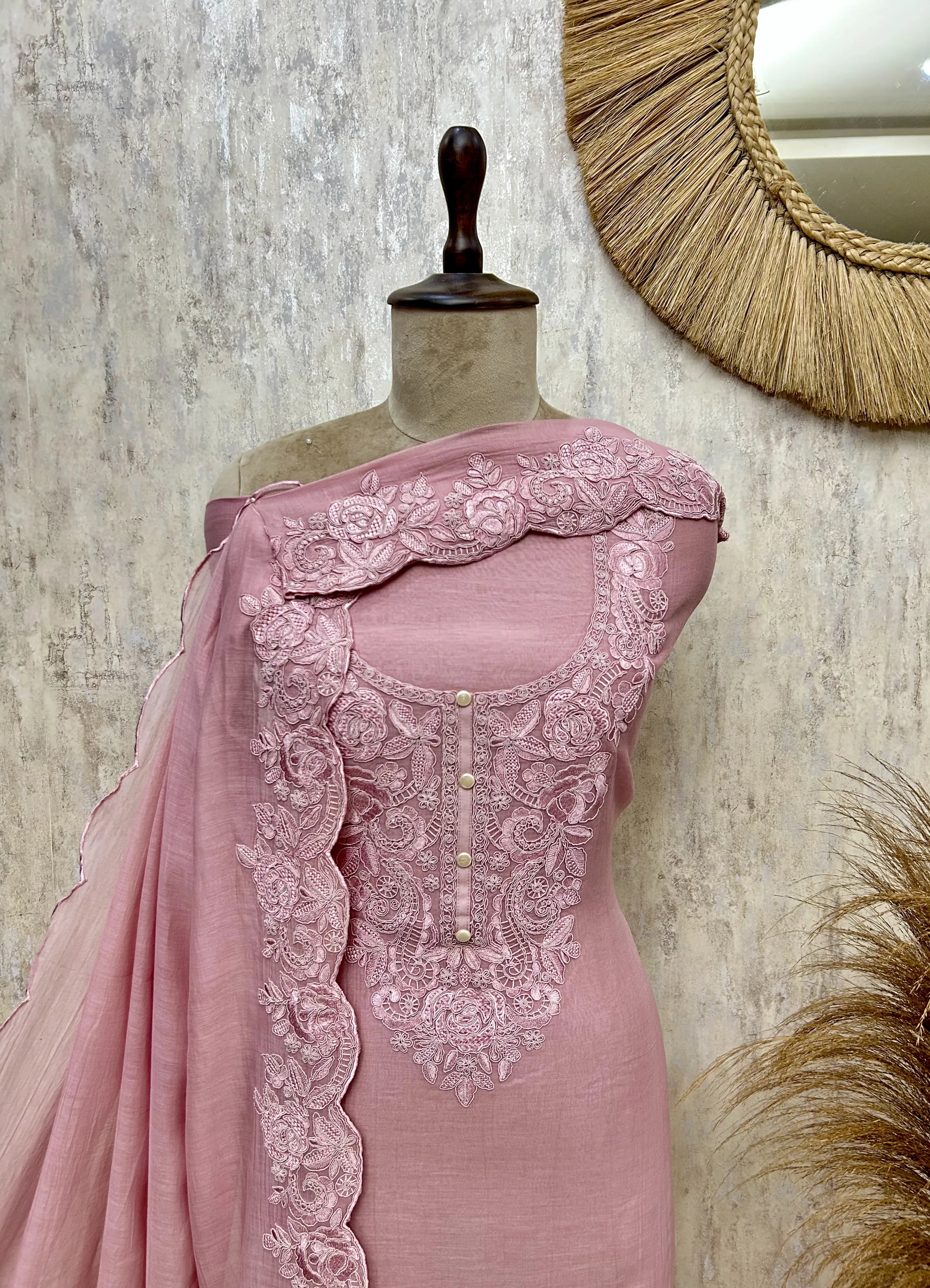 Elegant Ensemble Mul cotton Unstitched suit