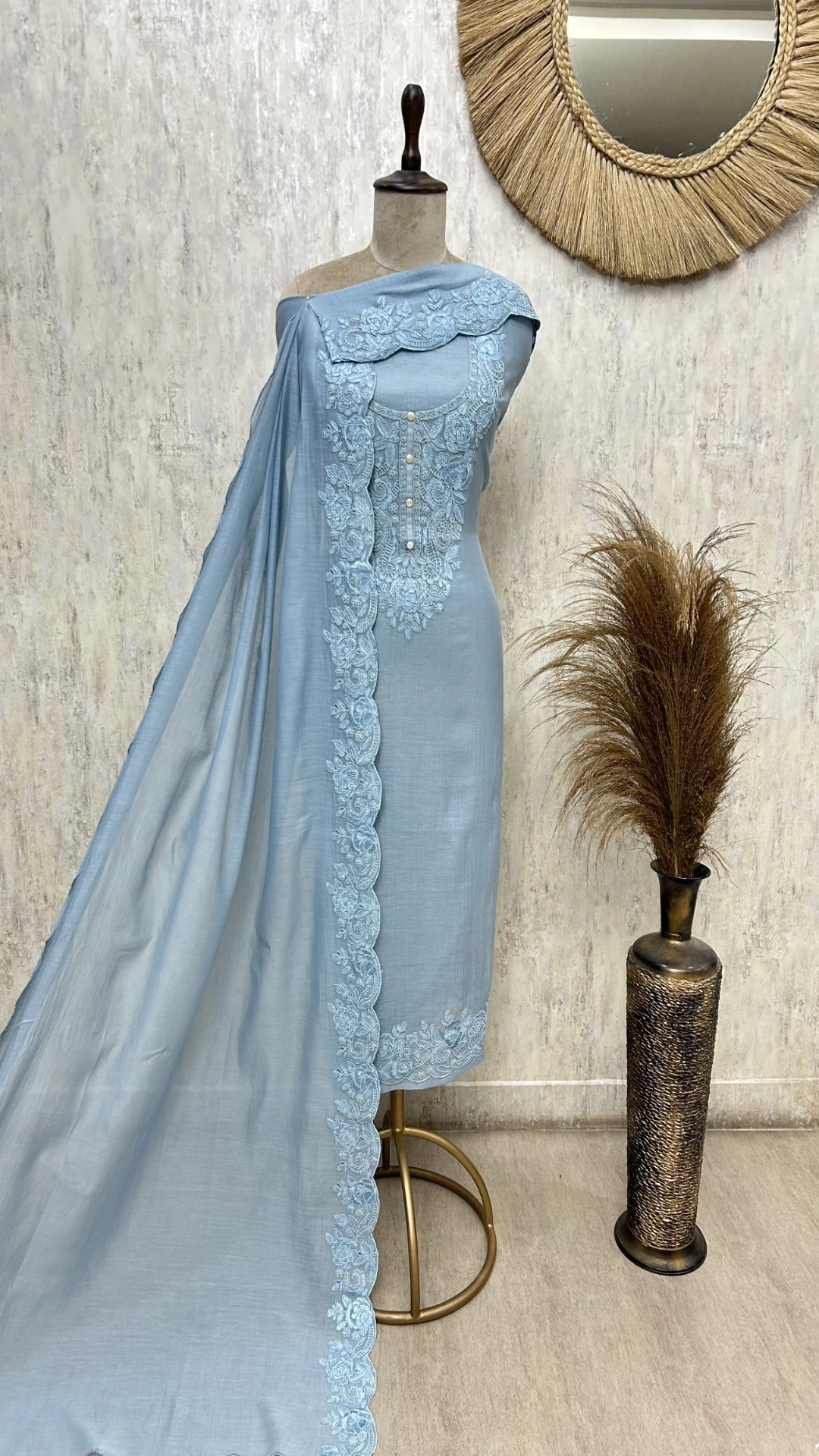 Elegant Ensemble Mul cotton Unstitched suit