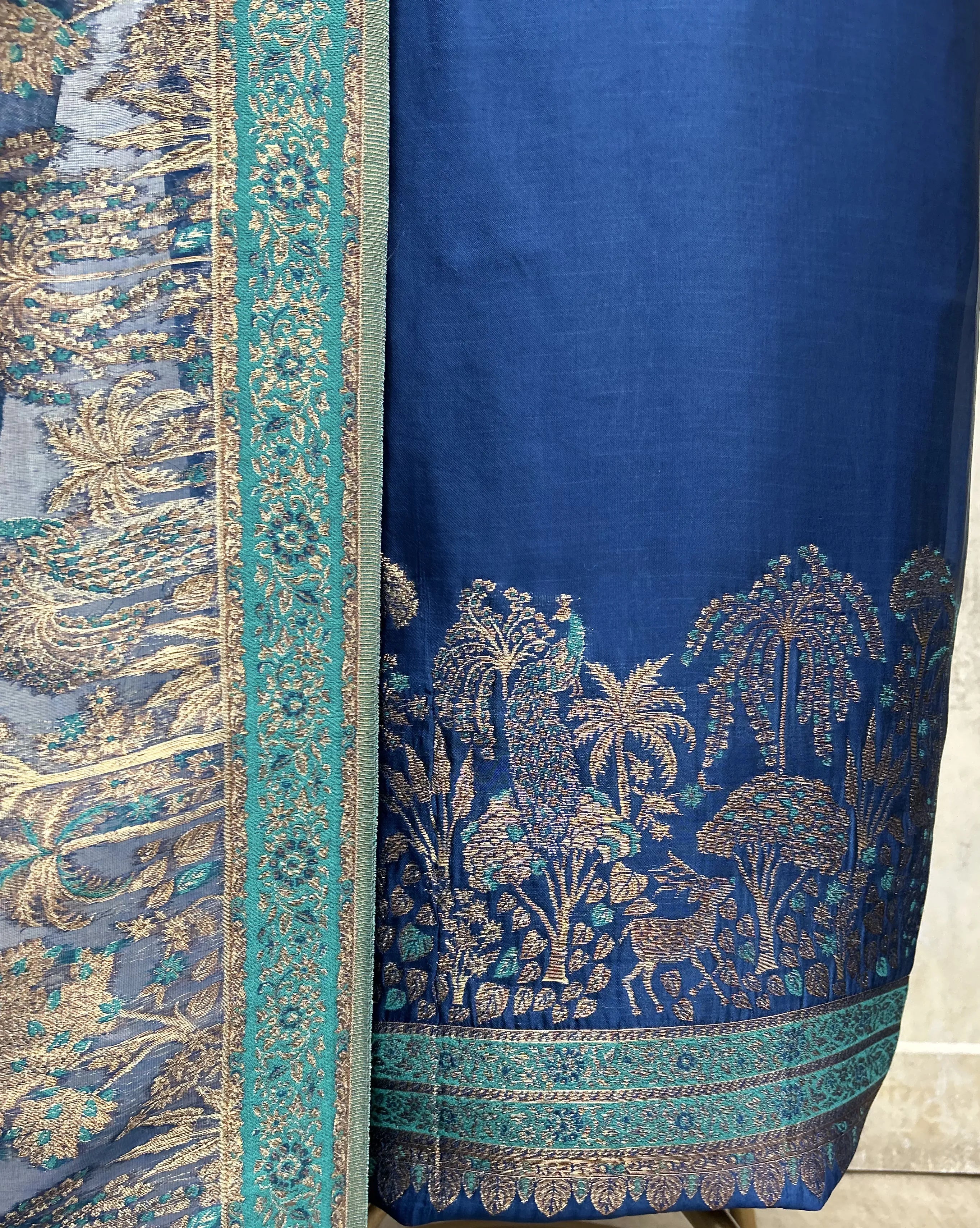 Ethereal Grandeur Fine Cotton silk Unstitched Suits
