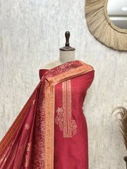 Ethereal Grandeur Fine Cotton silk Unstitched Suits