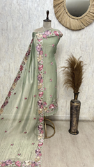 Timeless Ethnic Elegance Crush tissue Unstitched suit