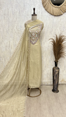 Celestial Grace Crush Tissue Unstitched Suit