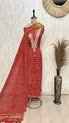 Elegant Tafetta Silk Unstitched Suits