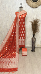 Illustrious Banarasi Silk Unstitched Suits