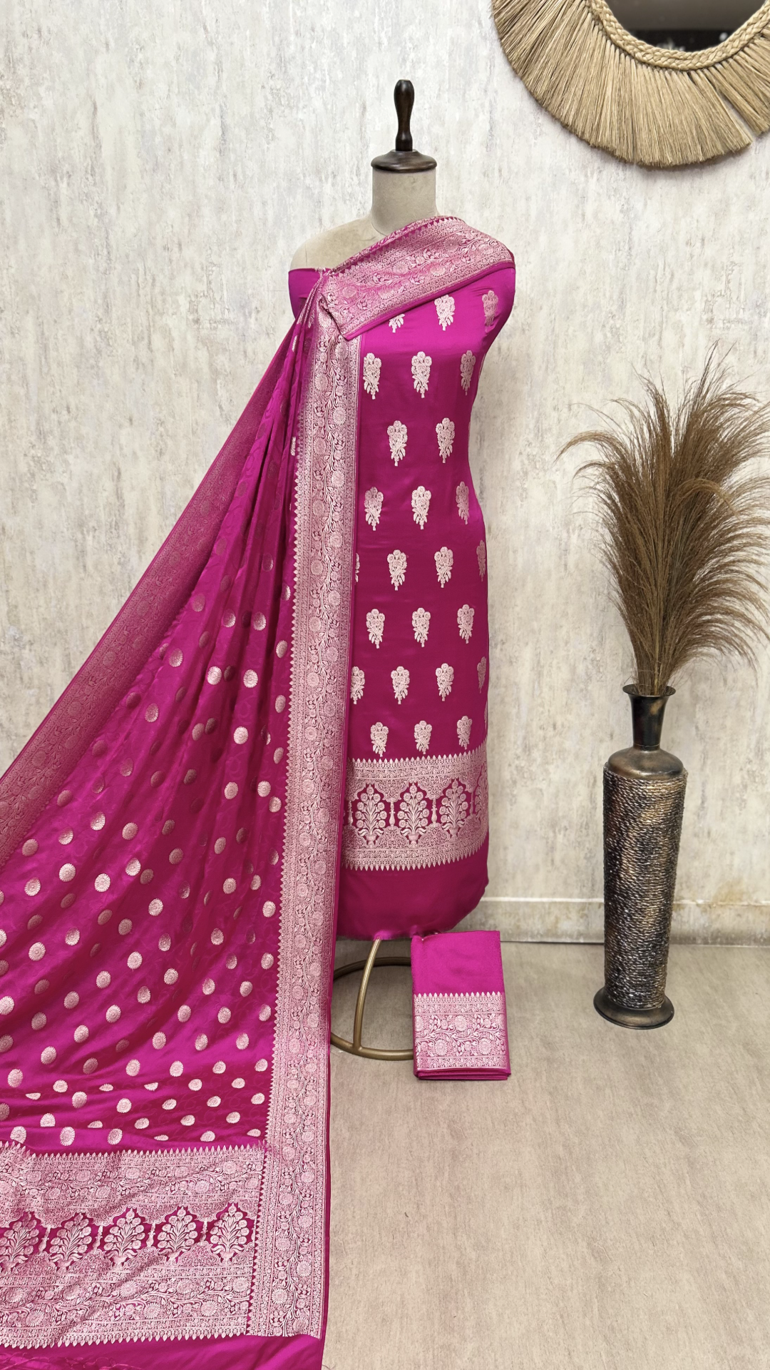 Illustrious Banarasi Silk Unstitched Suits