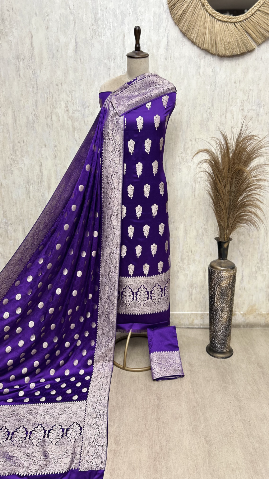 Illustrious Banarasi Silk Unstitched Suits