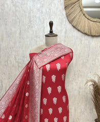 Illustrious Banarasi Silk Unstitched Suits