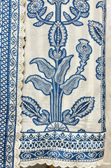 Midnight Floral Printed Muslin Unstitched suit