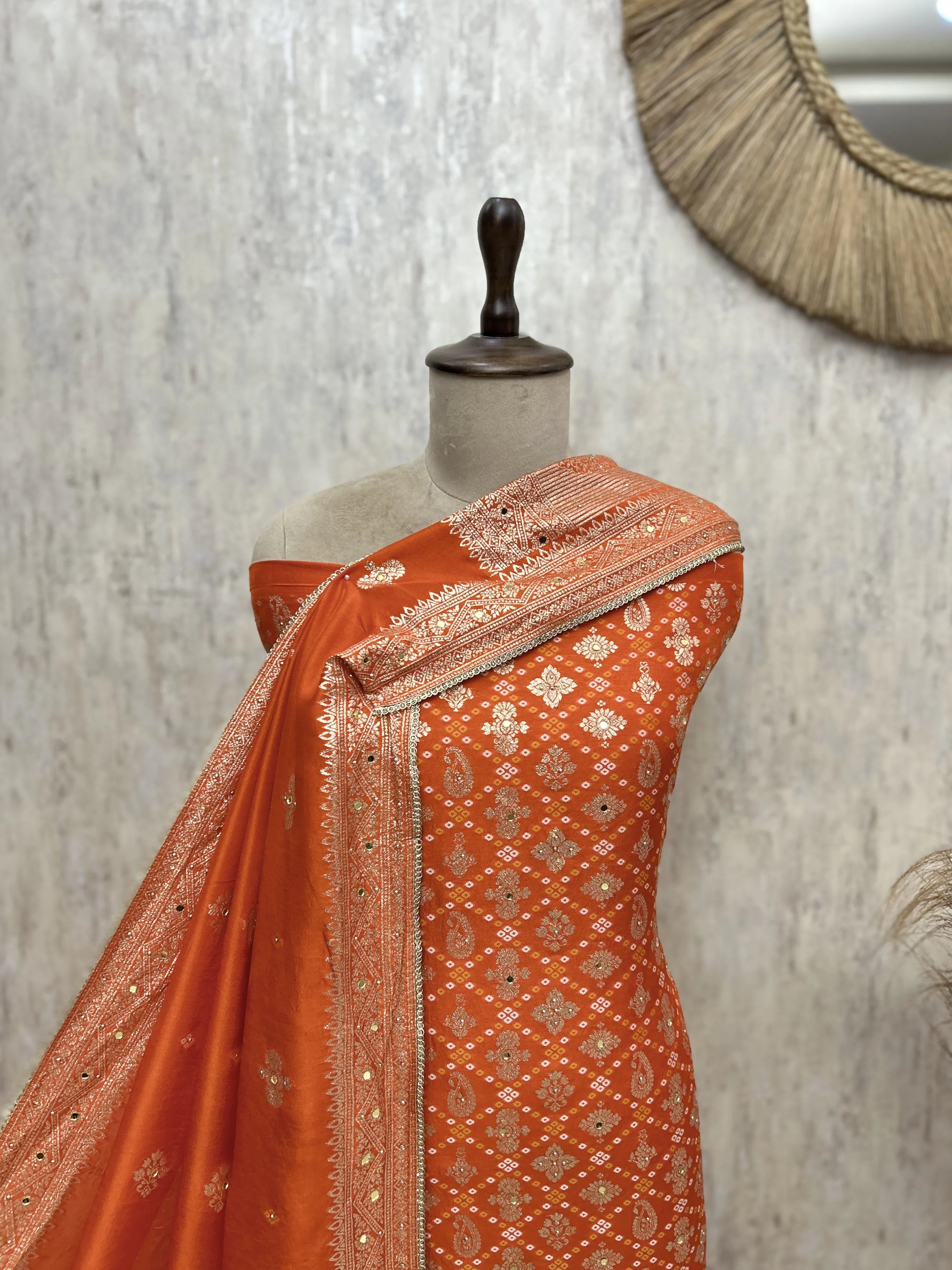 Regal Floral Dola silk Unstitched Suits