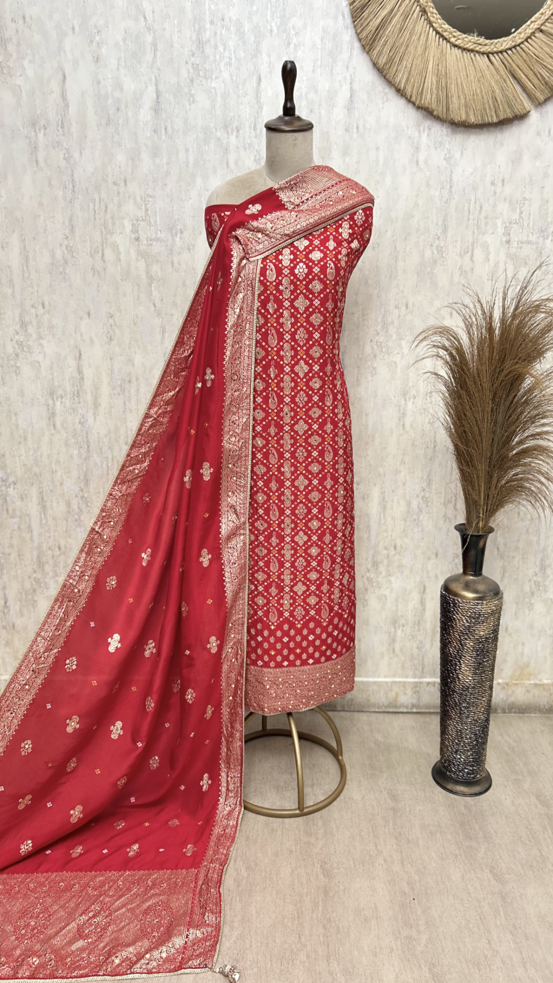 Regal Floral Dola silk Unstitched Suits