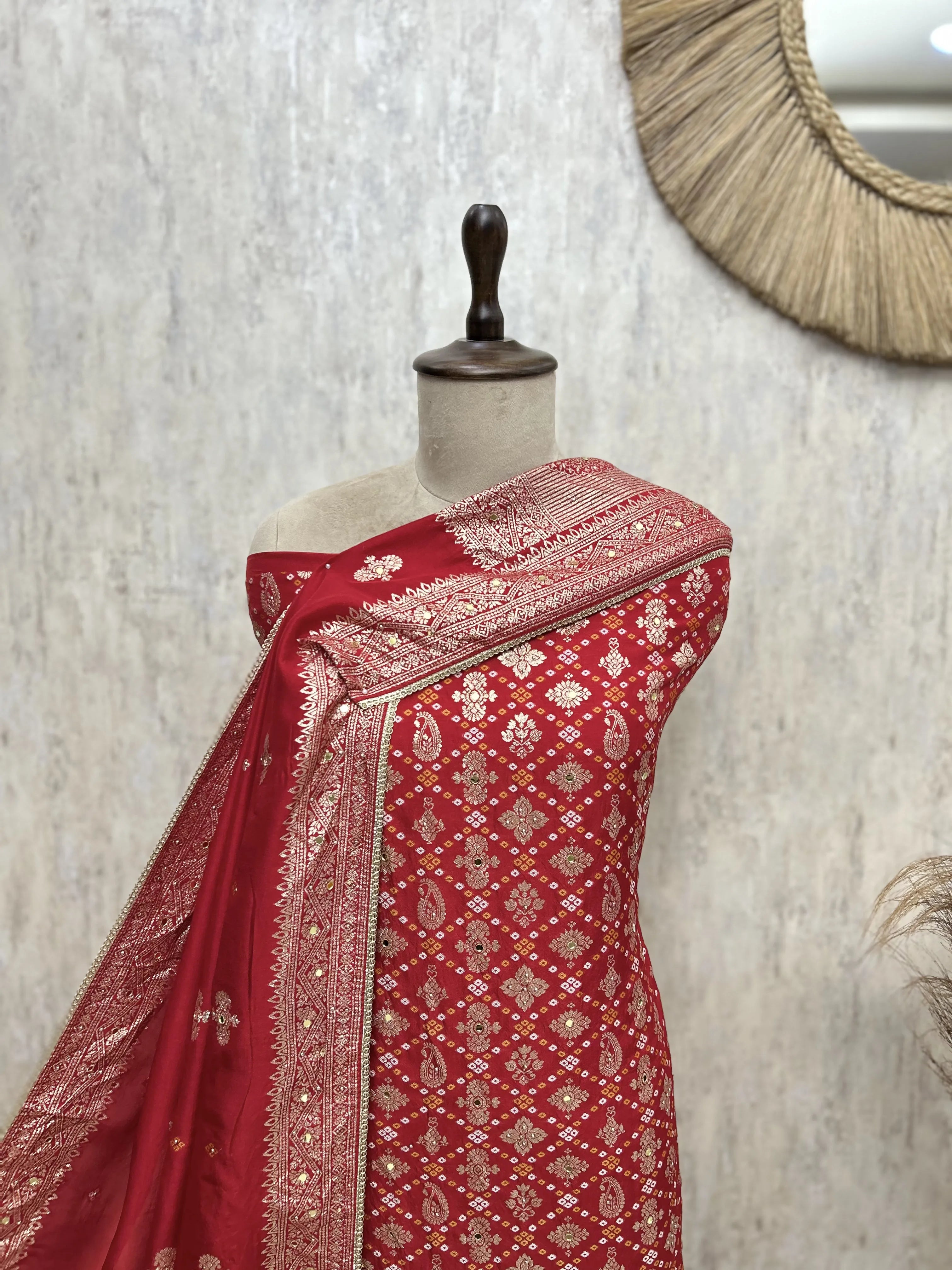 Regal Floral Dola silk Unstitched Suits